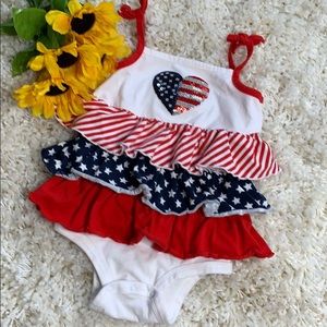 4th of July onesie dress